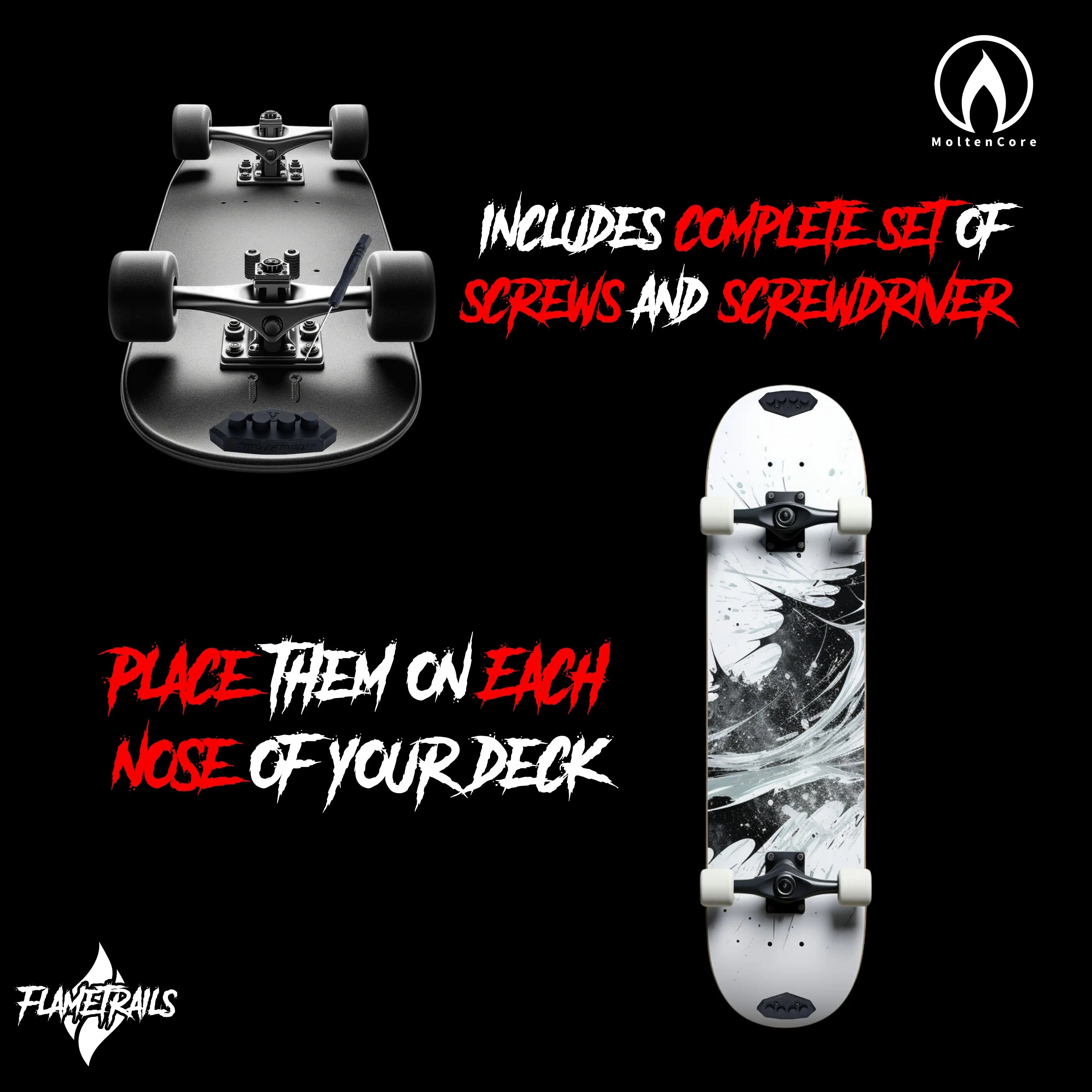 FlameTrails Sliders with screws and screwdriver set