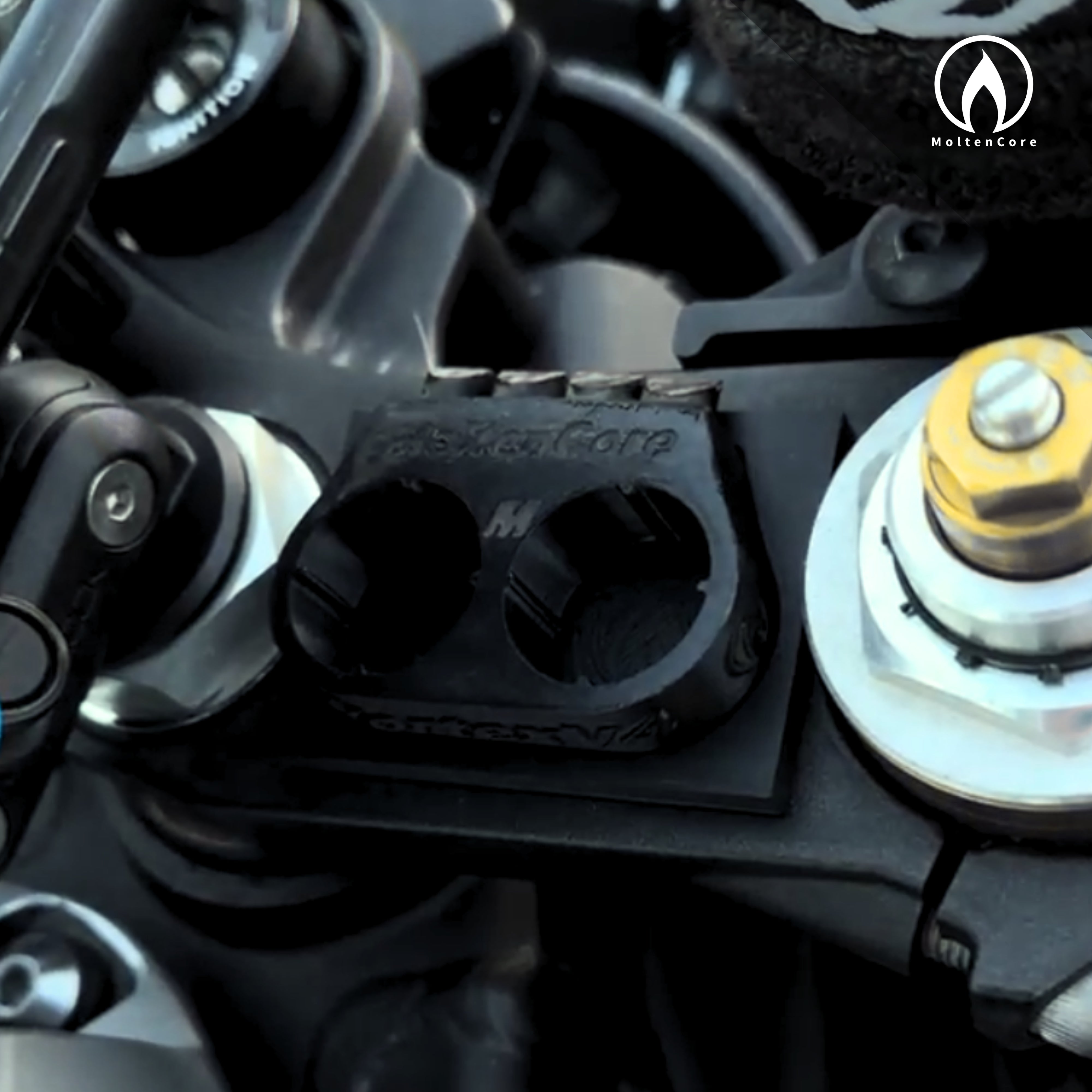 VortexV3 Fingerslider mounted on motorcycle